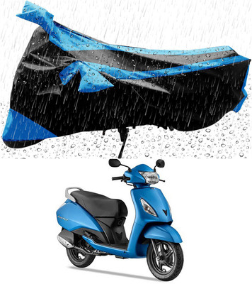 THE REAL ARV Two Wheeler Cover for TVS(Jupiter, Blue, Black)