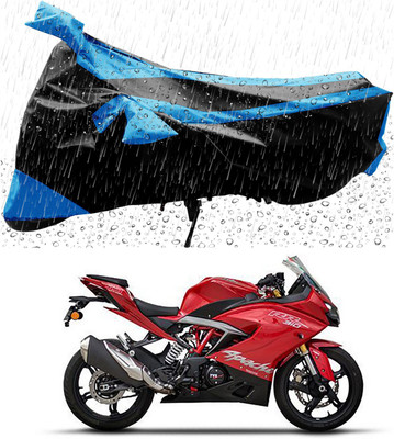 APNEK Two Wheeler Cover for TVS(Apache RR 310, Blue, Black)