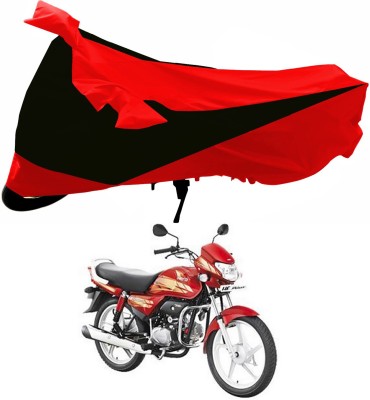 AutoRash Two Wheeler Cover for Hero(HF Deluxe, Red, Black)