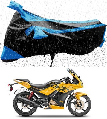 Genipap Two Wheeler Cover for Hero(Karizma ZMR, Blue, Black)