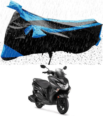 Aheke Waterproof Two Wheeler Cover for Suzuki(Burgman Street, Blue, Black)