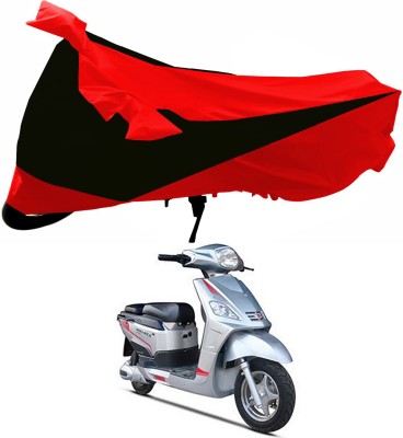 Genipap Two Wheeler Cover for Hero(Electric NYX e5, Red, Black)