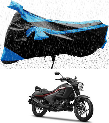 APNEK Two Wheeler Cover for Suzuki(Intruder, Blue, Black)