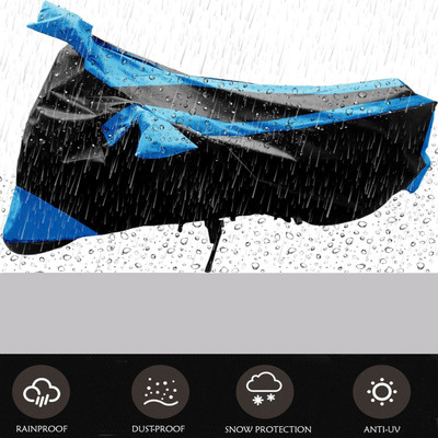 AutoRash Waterproof Two Wheeler Cover for Honda(SP 125, Blue, Black)