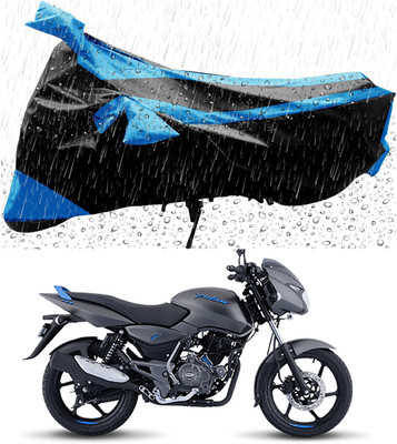 AutoRash Two Wheeler Cover for Bajaj(Pulsar 125, Blue, Black)