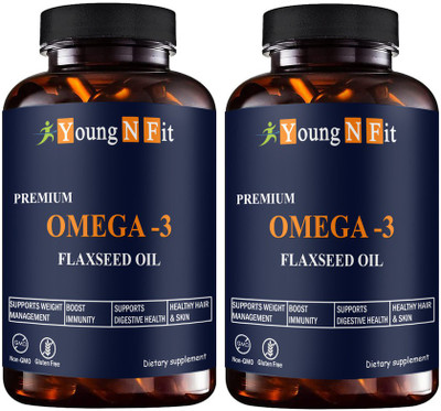 Young N Fit Flaxseed extract capsules Omega 369 (YNF109)Pro(2 x 60 Capsules)