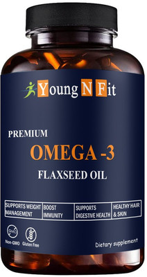 Young N Fit Flaxseed extract capsules Omega 369 (YNF63)Advanced(60 Capsules)