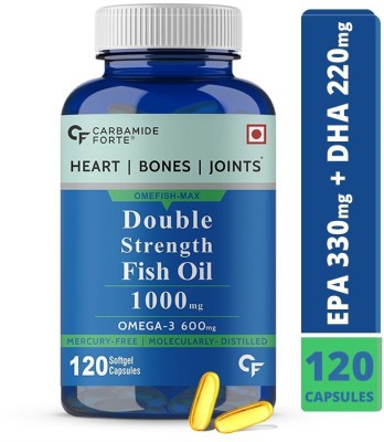 CF Fish Oil 1000mg with Omega 3 Fatty Acid Double Strength Capsules(120 No)