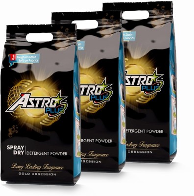 ASTRO PLUS Detergent Powder Top & Front Load Specially Designed For Tough Stain Removal 3KG Detergent Powder 1 kg(Flower)