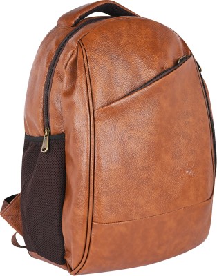 Lappee Elegant Tourister Leather Backpack for Men Travel for School, College, & Office. 25 L Backpack(Tan)