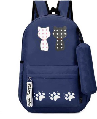 spyLove Girls School Bag Bookbag Cute Travel Backpack for Teen Girls & Women 15 L Backpack(Blue)