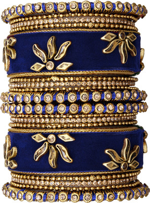 PEORA Brass Gold-plated Bangle Set(Pack of 2)