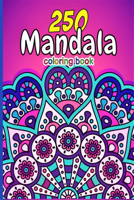 250 Mandala Coloring Book(English, Paperback, Pascall Printing Cafe)