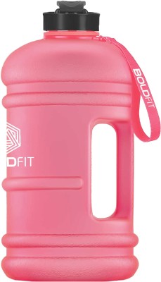 BOLDFIT Gym Gallon Water Bottle (2.2 Litre, Extra Large) Leak Proof Fitness Sports Gallon 2200 ml Sipper(Pack of 1, Pink, Plastic)