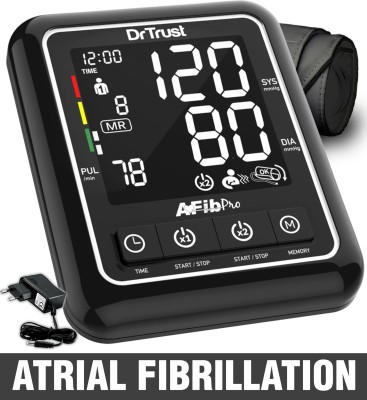 Dr. Trust (USA) Atrial Fibrillation Automatic Dual Talking Digital Blood Pressure Monitor Machine Bp Monitor(Black)
