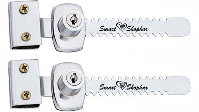 Smart Shophar SLK82GL-TARM-SL Glass Door Lock(Pack of 2)