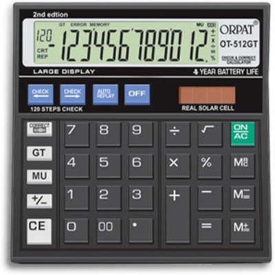 ORPAT Desktop Calculators – OT-512 GT Basic  Calculator(12 Digit)