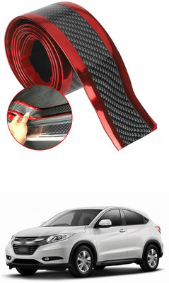 PECUNIA Plastic Car Door Guard(Black, Red, Pack of 1, Honda, Universal For Car)