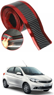 PECUNIA Plastic Car Door Guard(Black, Red, Pack of 1, Tata, Tiago)