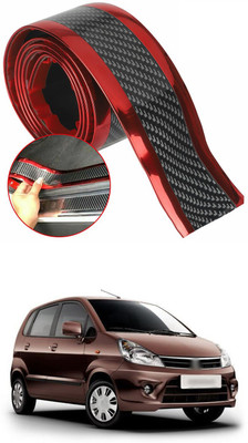 PECUNIA Plastic Car Door Guard(Black, Red, Pack of 1, Maruti, Zen Estilo)