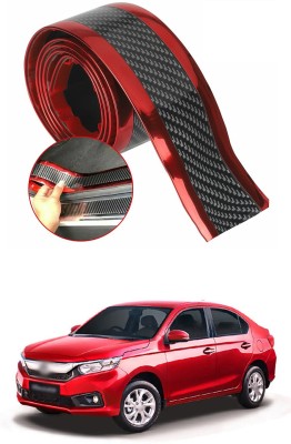 PECUNIA Plastic Car Door Guard(Black, Red, Pack of 1, Honda, Amaze)