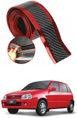 PECUNIA Plastic Car Door Guard(Black, Red, Pack of 1, Maruti, Zen)