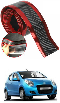 PECUNIA Plastic Car Door Guard(Black, Red, Pack of 1, Maruti, A-Star)