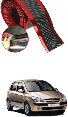 PECUNIA Plastic Car Door Guard(Black, Red, Pack of 1, Hyundai, Getz)