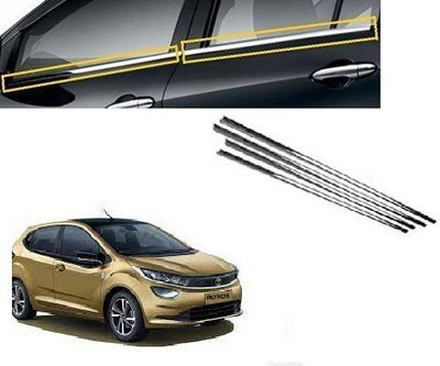 jagankirpa Chrome Lower Window Garnish Trims-6Pcs Chrome Tata Altroz XE Diesel Side Garnish
