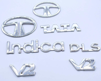 Automopix Emblem for Car(Silver)