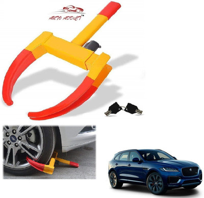 AuTO ADDiCT Car Wheel Lock Tyre Locks Security Tire Clamp Anti Theft Protective For Jaguar F-Pace Wheel Lock