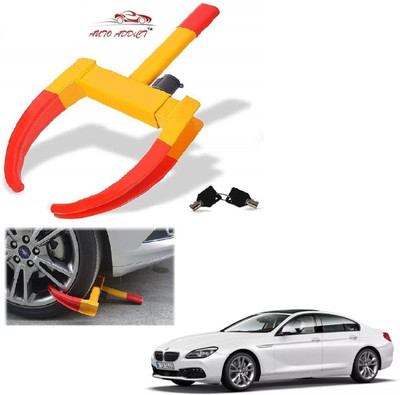 AuTO ADDiCT Car Wheel Lock Tyre Locks Security Tire Clamp Anti Theft Protective For BMW 6 Series Wheel Lock