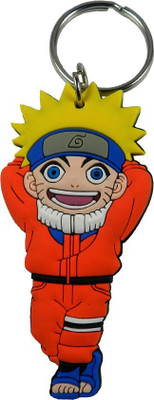 AVI Soft Rubber Double sided Naruto Key Chain(Multicolor)