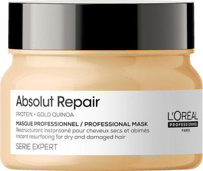 L'Oréal Professionnel by L'Oreal Professionnel Absolut Repair Hair Mask with Protein & Gold Quinoa for Dry and Damaged Hair, Serie Expert(250 g) L'Oréal Professionnel by L'Oreal Professionnel Absolut Repair Hair Mask with Protein & Gold Quinoa for Dry and Damaged Hair, Serie Expert(250 g)
