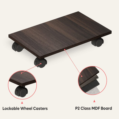 UniAart Wooden trolley for CPU CPU Holder(Wooden)