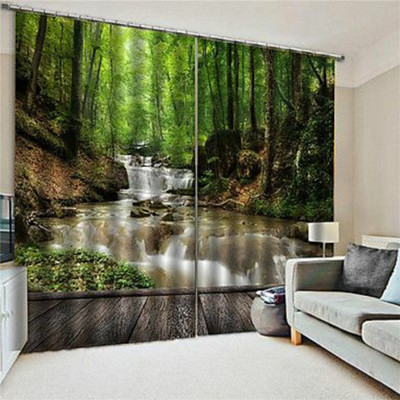 Vmv Décor 214 cm (7 ft) Door Polyester Room Darkening Curtain (Pack Of 2)(Brown, Brown, Printed)