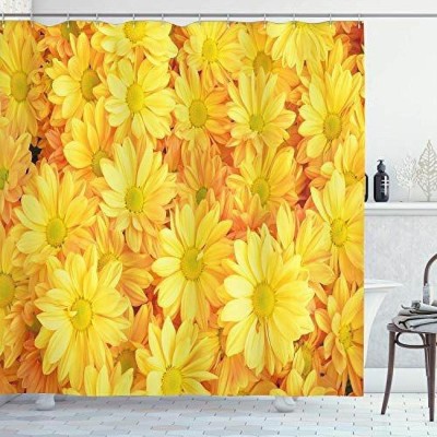 p23 274 cm (9 ft) Polyester Room Darkening Long Door Curtain (Pack Of 2)(Floral, Yellow)
