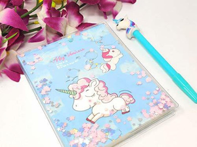 Tera13 unicorn A5 Diary ruled 70 Pages(Multicolor, Pack of 2)
