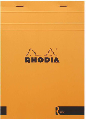 RHODIA Notepad 148mm X 210mm Soft Touch Pad A5 Note Pad Ruled 140 Pages(Orange)