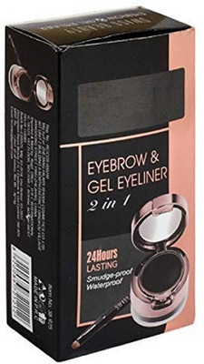 New.You 2In1 Gel Eyeliner & Eyebrow Powder 24Hrs Smudge-Proof 3g+ 4g 7 g (WATERPROOF&SMUDGE-PROOF) 7 g(Black) New.You 2In1 Gel Eyeliner & Eyebrow Powder 24Hrs Smudge-Proof 3g+ 4g 7 g (WATERPROOF&SMUDGE-PROOF) 7 g(Black)