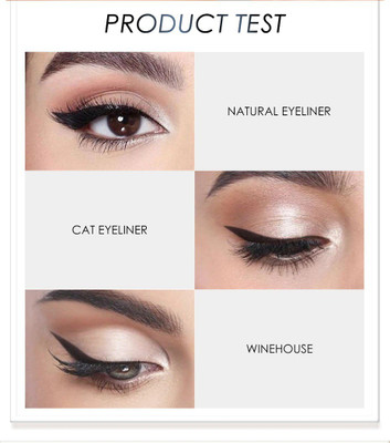 YAWI Waterproof Quick-Dry Velvet Look Lightweight Eyeliner 1.5 g(BLACK)