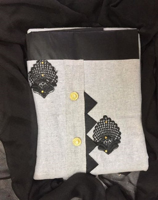 Kiana Cotton Blend Embroidered Salwar Suit Material