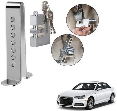AuTO ADDiCT Car Clutch Lock Pedal Brake Clutch Throttle Anti Theft For Audii A4 Gear Lock(Stainless Steel)