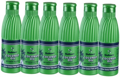 SHALIMARS Coconut oil 100ml bottle Coconut Oil PET Bottle(6 x 100 ml)