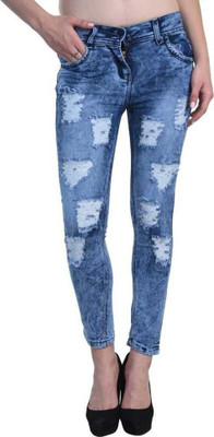 CKUSH Slim Women Blue Jeans
