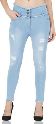 CKUSH Slim Women Light Blue Jeans