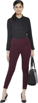Annabelle by Pantaloons Red Tregging(Solid)