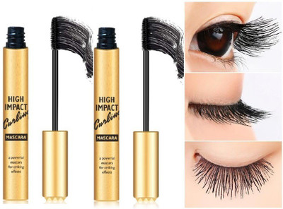 GFSU LONG LASTING SMUDGE PROOF HIGH IMPACT BKLACK CURLING MASCARA 20 ml(BLACK)