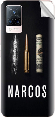 Snooky vivo V21 5G Mobile Skin(Black)