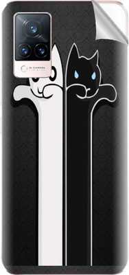 Snooky vivo V21 5G Mobile Skin(Black)